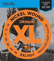 D'ADDARIO EXL110-7 Nickel Wound, 7-String, Regular Light, 10-59