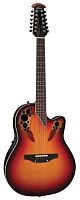 Ovation 2758AX-NEB Standard Elite Deep Contour Cutaway 12-string New England Burst