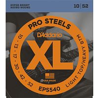 D'ADDARIO EPS540 PROSTEELS LIGHT TOP/HEAVY BOTTOM 10-52